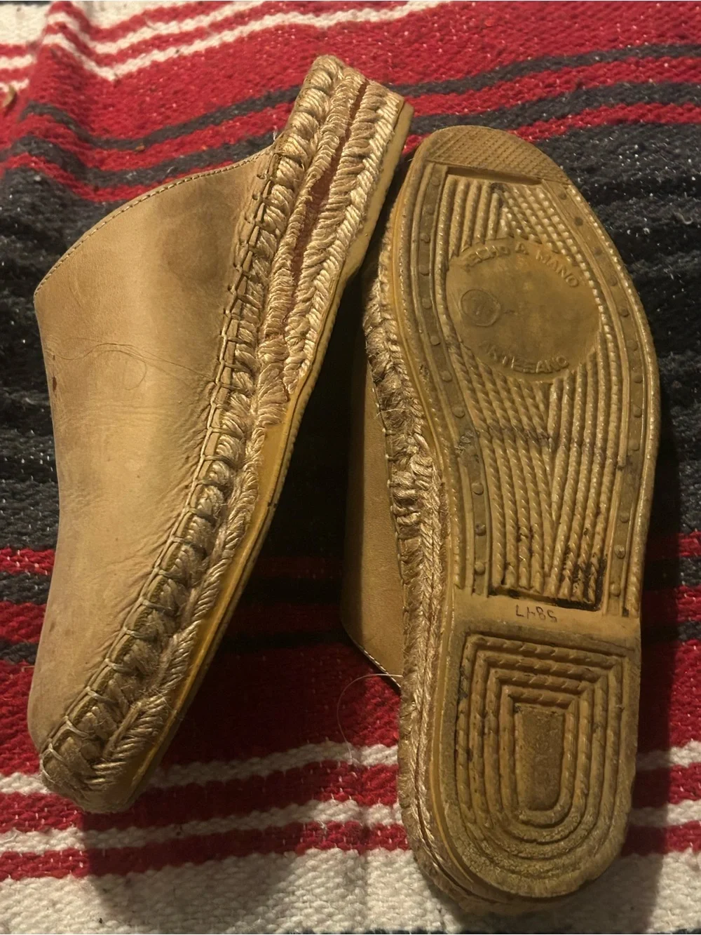 Sunbelt Tan Espadrille Slip-On Mules
